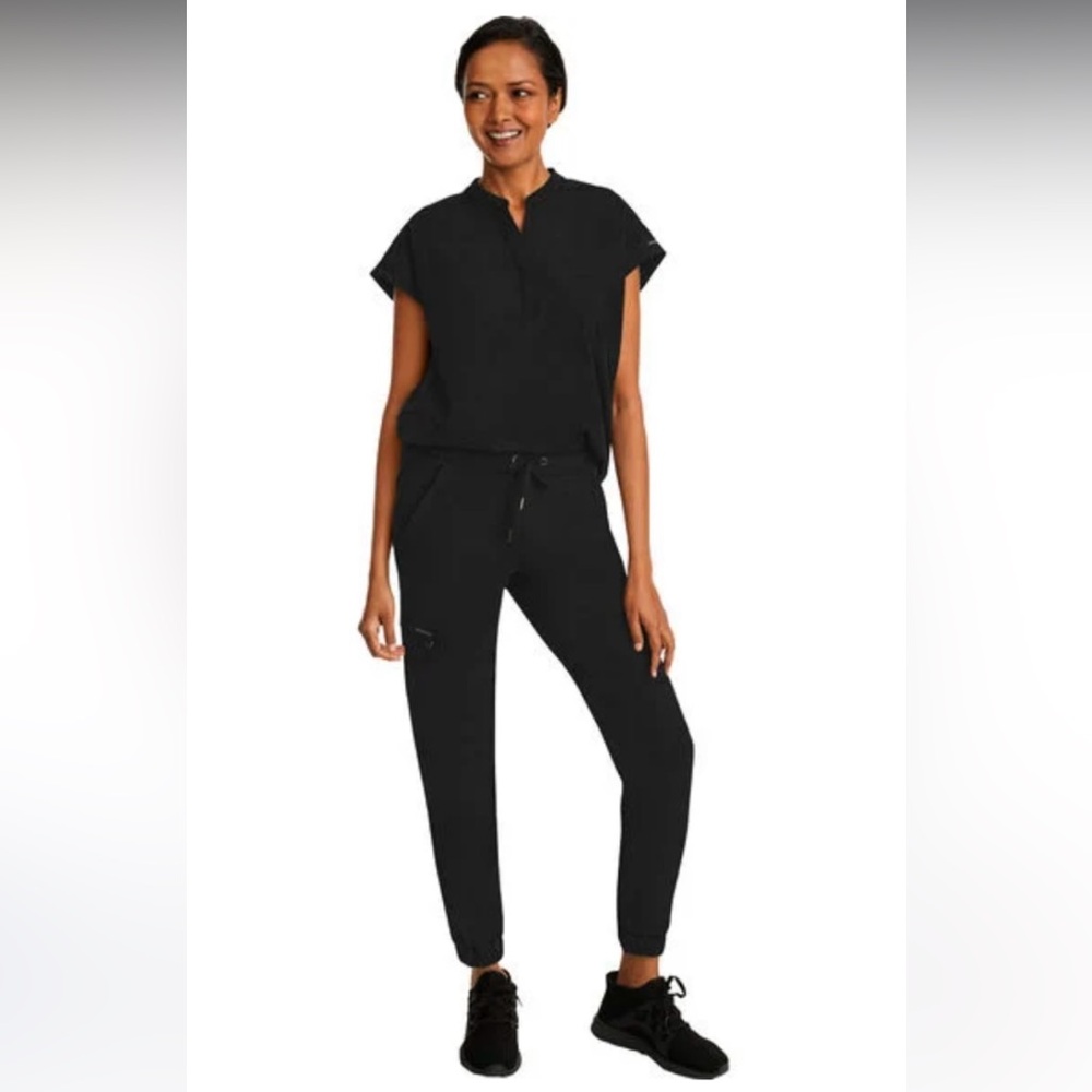 Healing Hands Scrub Set (2 Piece) Black. BARELY WORN